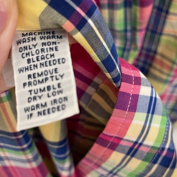 Ralph Lauren Classic Fit Mens 4X Short Sleeve India Madras Plaid Button Shirt 15 - Picture 6 of 6